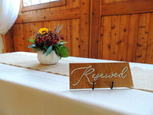 sustainable wedding decor