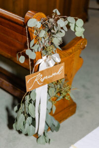 rustic reserved sign